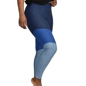 Outdoor Voices Springs Leggings Blue Calf Length Compression Casual Pocket XS